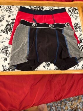 wonder nation Boys Boxer Briefs - Red & Gray/Black Set